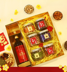 กล่องของขวัญขนมตรุษจีนแบบพับได้ ดีไซน์เอง หรูหรา กล่องของขวัญตรุษจีน บรรจุภัณฑ์กล่องของขวัญตรุษจีน - Product Image 4