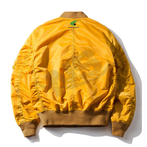 Veste Letterman de couleur unie de haute qualité pour hommes College Bomber Baseball Jacket avec des patchs en Chenille personnalisés et des manches en laine - Product Image 5