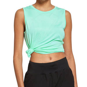 Ropa ligera para mujer, camiseta sin mangas de Yoga, camiseta sin mangas de secado rápido para mujer, camiseta sin mangas para uso al aire libre para mujer - Product Image 4