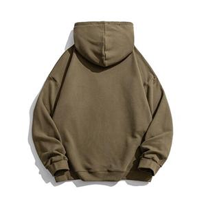 เสื้อฮู้ดผ้าฝ้าย100% สำหรับผู้ชายและผู้หญิง,แขนยาวพิมพ์ลายเรียบ - Product Image 4