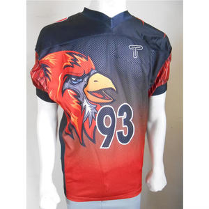 เสื้อเจอร์ซี่อเมริกันฟุตบอลวัสดุสดเสื้ออเมริกันฟุตบอลออกแบบด้วยตัวเอง - Product Image 3