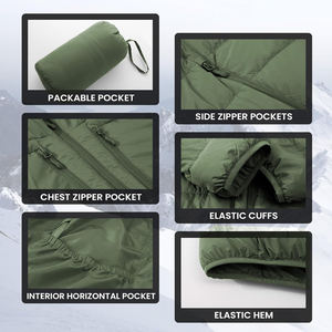 เสื้อแจ็คเก็ตพัฟเฟอร์ผู้ชาย ทนทาน ให้ความอบอุ่น เหมาะสำหรับการเดินทางในสภาพอากาศหนาวเย็น และการแต่งกายแบบสบายๆ - Product Image 5