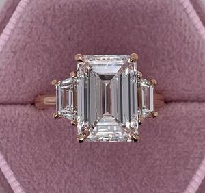 Bague en diamant cultivé en laboratoire en argent sterling 925 fabrication de commandes personnalisées pour les femmes bijoux de mode - Product Image 1