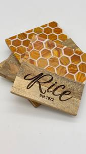 Handcrafted Resin and Wood <b>Coasters</b>, Stylish Round <b>Drink</b> <b>Coaster</b> Set, Premium Stone <b>Coasters</b> for Home, Office, and Gifts - Product Image 6