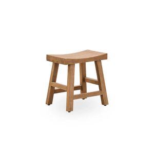 Taburete de madera de teca de alta calidad, diseño contemporáneo, Color Natural para el hogar, Hotel, apartamento, Villa, muebles de estar - Product Image 2