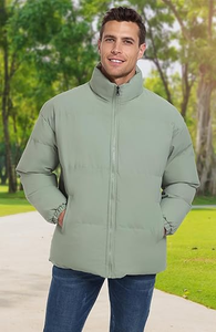 Abrigos acolchados con soporte de invierno personalizados para hombre, chaqueta acolchada a prueba de viento de alta calidad en tallas grandes, lona al mejor precio - Product Image 2
