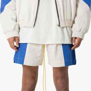 Shorts de course en velours côtelé pour homme, élégants, confortables et personnalisés, style streetwear, design brodé uni, imperméables et respirants - Product Image 2