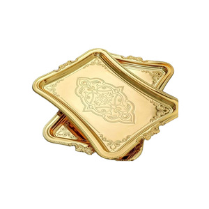 ถาดเสิร์ฟโลหะรูปทรงสี่เหลี่ยมพร้อมที่จับเครื่องครัวปรับแต่งได้ - Product Image 3