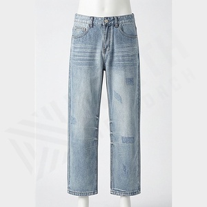 Pantalones Vaqueros Casuales de Primavera/Verano para Hombre, Diseño Personalizado, Algodón Ligero, Impermeable, Transpirable, Color Personalizado - Product Image 1