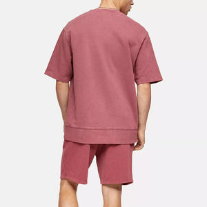Ensemble chemise et short surdimensionné personnalisé unisexe de haute qualité Vêtements de rue décontractés durables et respirants Vêtements d'extérieur pour hommes - Product Image 3