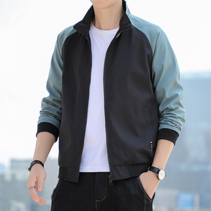 Nueva moda para hombre, chaqueta de trabajo a juego de colores, deportes coreanos, cárdigan con cremallera para primavera y otoño, chaqueta informal para exteriores - Product Image 1