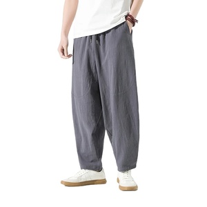 Streetwear Style <b>Mens</b> Lightweight <b>Linen</b> Pants At Wholesale Rate Summer Clothing Everyday Wear Usage <b>Linen</b> <b>Trouser</b> - Product Image 2