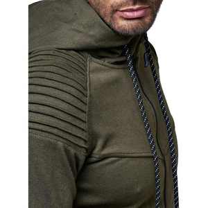 Streetwear Custom logo Custom Design Men's <b>Jackets</b> Gym Wearing Sport Training <b>Running</b> Hoodie Tracksuits for Men Jogging Men - Product Image 2