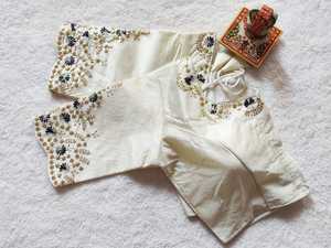 Blusa de seda Phantom con hermoso bordado, ropa de boda exclusiva, Color llamativo, venta al por mayor - Product Image 2