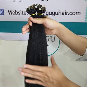 Virgin <b>Hair</b> Extensions <b>Kinky</b> <b>Straight</b> <b>Hair</b> Bundles Super Double Drawn Vietnamese Raw <b>Hair</b> Tape swiss Lace Closure Wholesale - Product Image 4