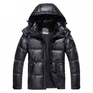 Winter Jacket Custom Design Wholesale Custom Latest Designs Long Sleeve Puffer Jacket <b>Men</b> Plain Blank Puffer Jackets - Product Image 5