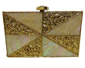 Bolsos y Carteras Lowellcraft.com, Bolso de Mano Metálico con Cuentas y Lentejuelas, Estilo Sobre, para la Noche, de Delhi - Product Image 1