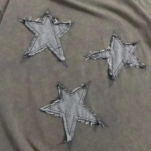 Fabricante personalizado Camisa de algodón lavado ácido desgastado bordado antiarrugas 100% algodón camiseta para hombres - Product Image 4