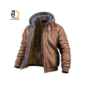 Chaqueta Universitaria de Cuero Genuino con Cuello Alto, Estilo Vintage, Personalizada de Alta Calidad para Hombre - Product Image 2