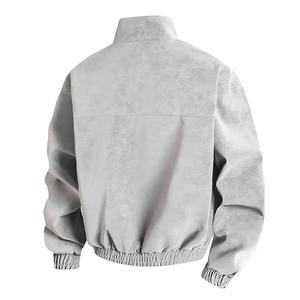 Chaqueta de Cuero PU Estilo Vintage Americano, Tendencia de Moda Otoño-Primavera, para Hombre, Casual, Holgada, Gruesa, Cálida, Talla Grande, Ropa Exterior de Alta Calidad - Product Image 4