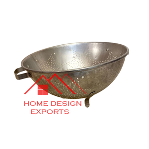 Black Powder Coated Decorative Blue Finished <b>Colander</b> for Vegetables & Fruits Best Selling Kitchen Accessories - Product Image 4