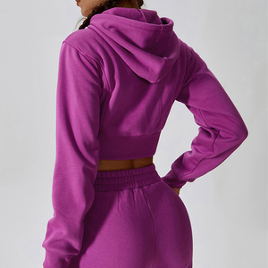 Leggings de Yoga para Mujer 2025, Ropa Deportiva, Chaqueta Deportiva de Manga Larga, Top Corto de Yoga para Mujer, Ropa Deportiva Ajustada con Cierre para Yoga - Product Image 2