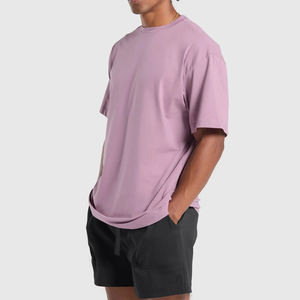 T-shirt surdimensionné vintage personnalisé pour hommes Hip Hop poids lourd délavé à l'acide 100% coton séchage rapide coupe ample T-Shirt vierge - Product Image 3