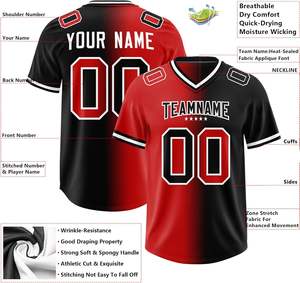 Maillot de football américain personnalisable pour jeunes adultes, coupe confortable avec contrôle de l'humidité et graphismes sublimés. - Product Image 3