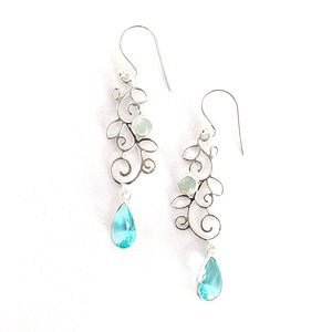 ต่างหูแฟชั่นแบบห้อยมัลติสโตน (5.1 กรัม) - Product Image 1