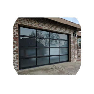 <span class=keywords><strong>Porte</strong></span> <span class=keywords><strong>de</strong></span> <span class=keywords><strong>garage</strong></span> transparente en alliage d'aluminium avec cadre en alliage d'aluminium <span class=keywords><strong>Hormann</strong></span> Privé en verre trempé noir personnalisé - Product Image 4