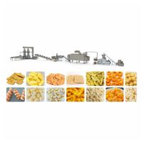 Nouvelle machine automatique à snacks soufflés en acier inoxydable 304, à commande tactile, avec source de chaleur gaz/électrique, économe en énergie et facile à utiliser