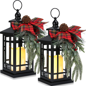 Atractivo candelabro colgante de Metal de hierro rojo para el hogar y el Hotel decoración de Navidad linternas gran oferta suministros decorativos - Product Image 5