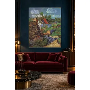 Impression sur toile Fida Van Gogh Maisons à Auvers - Product Image 2