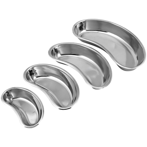 Bandeja de riñón quirúrgica de acero inoxidable OEM 304 plato de riñón reutilizable autoclavable hueco con logotipo personalizado certificado CE ISO - Product Image 1