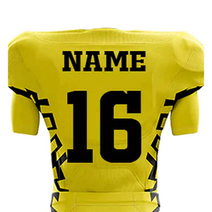 Uniforme de football américain personnalisable de style unique, de haute qualité, respirant, à séchage rapide, 100% polyester, manches courtes, pour tous - Product Image 4