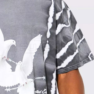 Meilleur matériau T-shirt à épaules tombantes pour hommes de haute qualité respirant séchage rapide coupe ample tricoté à la mode en stock - Product Image 2