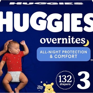 Lot de 3 couches Huggies de nuit douces et confortables pour bébés de 16 à 28 lb Couches Huggies pour enfants 132 pièces - Product Image 3