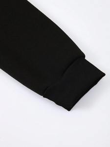 Pull à capuche imprimé personnalisé tendance pour hommes en tissu respirant et confortable en polaire de coton/polyester - Product Image 6