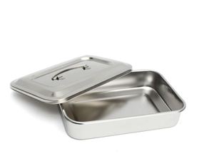 Organizador de bandeja de Instrumentos dentales manual con tapa, cajas de bandeja de acero para esterilización médica para cirugía y uso hospitalario - Product Image 3