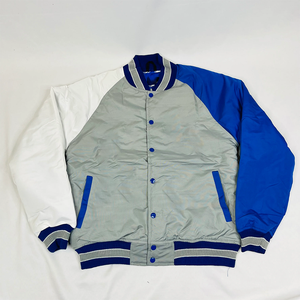 Veste bomber grise Zeta Phi Beta, bleu royal, blanc, streetwear grec, broderie personnalisée sur le devant, veste universitaire imperméable de qualité supérieure - Product Image 5