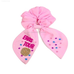 Scrunchies hechos a mano personalizados con cuentas, accesorio para el cabello Taylor Swift, scrunchies bordados a mano indios, scrunchies con cuentas de semillas - Product Image 3