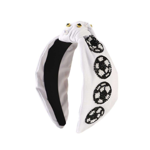 Set de Diadema Bordada con Cuentas de Alta Calidad, Estilo Americano, para Fútbol - Product Image 1
