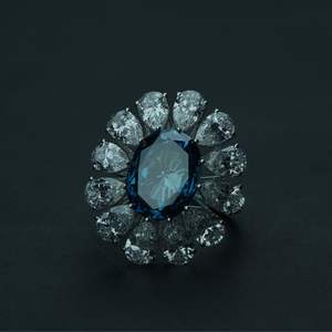 Anillo de Diamante de Lujo Cultivado en Laboratorio, Corte Oval Pera, VS1, Certificado IGI, Chapado en Oro, Oro Rosa, Plata, Anillo de Compromiso, Boda, Diamante Swaroop - Product Image 4