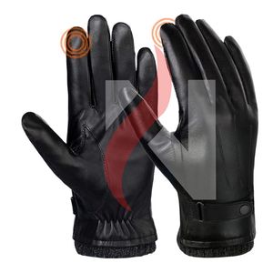 Venta al por mayor de guantes de invierno de cuero de moda y entrega rápida a prueba de viento aislamiento térmico y protección perfecta para el frío. - Product Image 2