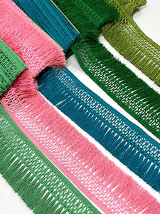 Echarpe musulmane Fringe Inde Pakistan Robe Dentelle Franges Tassels Bullion 3.5 "Offres en gros - Product Image 5