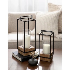 Rustic Finish Metal <b>Candle</b> <b>Holder</b> Vintage Decorative Iron Stand Elegant Home Table Centerpiece for Living Room Decor - Product Image 5