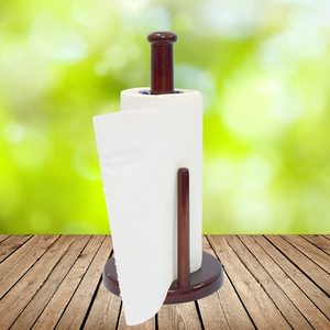 Soporte de rollo de papel de cocina de madera de moda precio al por mayor servilletero para inodoro y caja de barra almacenamiento embalado - Product Image 5