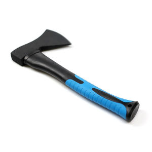 Tête de hache en acier au carbone à double lame avec manche en fibre de verre pour la coupe en extérieur - Product Image 1