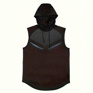 Hoodie sans manches personnalisé pour homme, vêtements de sport imprimés de haute qualité, musculation, coton, entraînement, personnalisable - Product Image 6