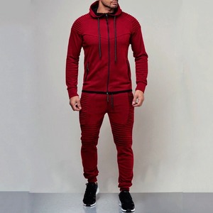 Chándales de hombre de nuevo estilo, venta al por mayor, traje con capucha propio, ropa de entrenamiento para correr, chándal informal de invierno personalizado OEM para correr - Product Image 1